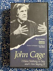 米MOMA購入●未使用*John Cageジョン・ケージ*VHSビデオ*I Have Nothing to Say and I Am Saying it*1990年*現代音楽現代アート*希少レア