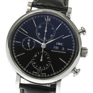 IWC IWC SCHAFFHAUSEN IW391008 ポートフィノ クロノグラフ デイデイト 自動巻き メンズ 保証書付き_810205