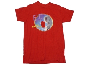 1982年 Ｅ.Ｔ. ビンテージ Tシャツ 子供服 半袖 転写プリント USA古着 赤