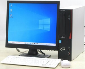 富士通 ESPRIMO D582/Ｇ FMVD04004 ■ 17インチ 液晶セット ■ Pentium-G2020/DVDROM/省スペース/Windows10 デスクトップ