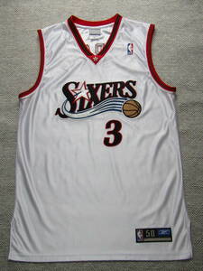 【美品】 NBA 76ers IVERSON ＃3 アレン・アイバーソン　SXERS ユニフォーム セブンティ・シクサーズ　バスケ ジャージ