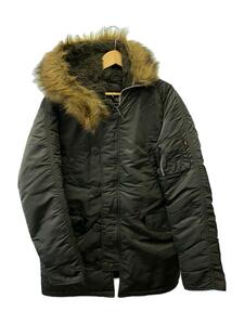 ALPHA INDUSTRIES◆フライトジャケット/L/ナイロン/KHK/20094-276