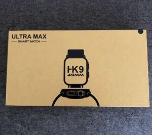 【即納】最新型 新品 スマートウォッチ HK9 ULTRA MAX ゴールド 2.19インチ 健康管理 音楽 スポーツ 防水 血中酸素 Android iPhone対応