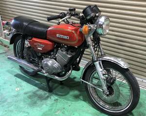 GT250 エンジン作動確認 書類付 レッド GT380 GS400 GSX250E