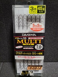 ダイワ　D MAX 鮎針　プロパック　マルチ　7.0号　３本イカリ　45組　アユ　フック