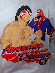 Tシャツ　武藤敬司　プロレス　新日本プロレス 　WCW 　WWF 　引退　グレートムタ　スティング　ペイント　レア　