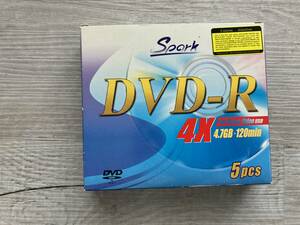 【未開封】DVD-R 4X 5枚組 SPARK 4.7GB 120min