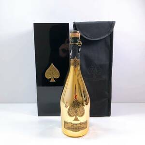 163【未開栓】ARMAND DE BRIGNAC アルマンドブリニャック 750ml 12.5％ アルマンドゴールド シャンパン ケース 保存袋付き 現状品