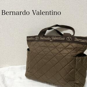 美品Bernardo Valentinoバレンチノセミショルダーバッグブラウン