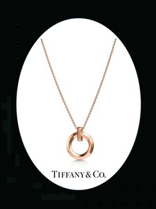 ◆TIFFANY◆未使用◆T1 サークル 18Kローズゴールド ペンダント 