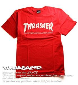 Thrasher (スラッシャー) JP Tシャツ Mag Logo T-Shirt Red レッド (L) スケボー Skate SK8 スケートボード