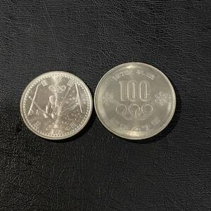 AC3 1972年 札幌オリンピック 100円硬貨 長野オリンピック 平成10年 モーグル 500円 2枚セット