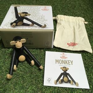 GX449 KAY BOJESEN－カイ・ボイスン 木製フィギュア MONKEY 北欧 木製玩具 インテリア 雑貨 未使用 保管品 フィギュア