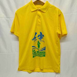 【中古】第5回 宮ヶ瀬湖24時間リレーマラソン 記念 プラシャツ M 半袖シャツ ポロシャツ ランニングウェア
