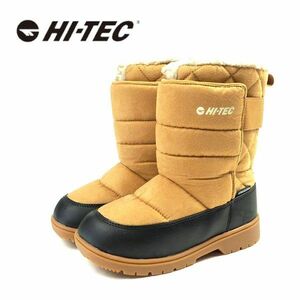 送料300円(税込)■we625■キッズ ハイテック 防水ウィンターブーツ ベージュ 19cm【シンオク】