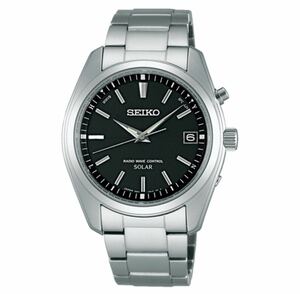 【極美品】SEIKO メンズ ステンレス　ソーラー電波 SBTM159 1円〜