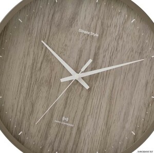 アイリスオーヤマ 電波時計 ブラウン 木目 ガラス面 掛け 時計 インテリア アナログ 見やすい 雑貨 北欧風 シンプル ウォール クロック