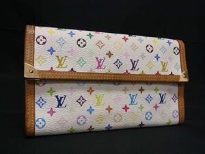 1円 ■美品■ LOUIS VUITTON ルイヴィトン M92659 モノグラムマルチカラー ポルトトレゾール インターナショナル 長財布 FA5161