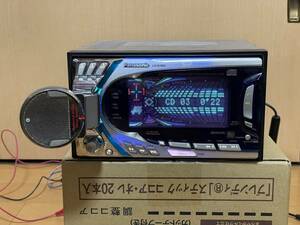 希少動作品□パナソニック製2DIN CD/MD/カセットデッキ CQ-VX707MD 動作確認済み クレイジーコブラ 本体のみ