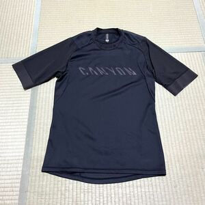 【美品】CANYON MTB Jersey Sサイズ 黒 キャニオン【送料370円】
