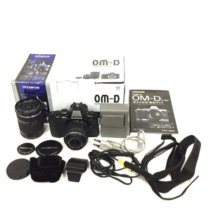 1円 OLYMPUS OM-D E-M5 14-42mm 1:3.5-5.6 40-150mm 1:4-5.6 ミラーレス一眼 デジタルカメラ C021412