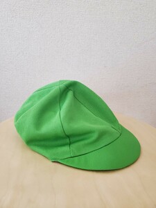 【きみどり】幼稚保育園カラー帽子メッシュキャップ黄緑色グリーン