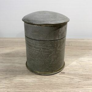 セランゴールピューター selangorPewter マレーシア シンガポール 茶入 茶葉 茶筒 茶道具 茶器 容器 錫 古錫 金属工芸 ビンテージ