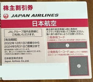 JAL 日本航空株主優待券 24年5月31日まで