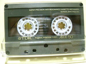 使用済み　中古　カセットテープ　TDK　AR-X50　Type1　ノーマル　50分　1本　爪あり　No9129　