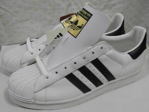 1998年製 スーパースター JP27.0cm 白黒 adidas superstar vintage 1990年代 1990s SS 古着 天然皮革 生産終了