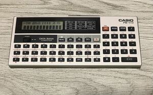 1円スタート。CASIO PB-110 ポケットコンピューター　動作確認済み　ポケコン　データバンク　昭和レトロ　電卓