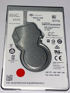 ★☆No.4送料無料SEAGATE/シーゲート/ST2000LM007-1R8174：2000.3GB（2TB）HDD 2.5インチ/SATA/SerialATA/正常☆★