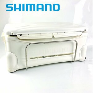 シマノ スペーザ リミテッド 350 HC-035H クーラーボックス 35L ホワイト 取っ手一部割れ有り | 船 釣り 保冷 キャンプ アウトドア