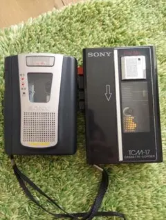 SONY TCM-17 30 ポータブルカセットテープレコーダー 2個