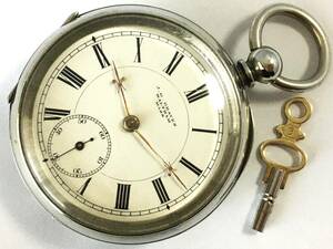 1888年製◆WALTHAM J.G.GRAVES 鍵巻き 大型18S 7石 Gr,Home Watch Co. English Market ウォルサム懐中時計◆