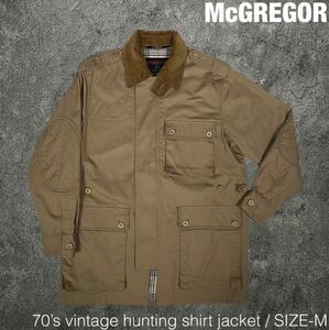 McGREGOR 70s ビンテージ ハンティング シャツ ジャケット マックレガー 60s 80s 90s ハーフコート ワーク カバーオール