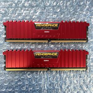 CORSAIR VENGEANCE LPX 8GB×2枚 計16GB DDR4 2666MHz 中古 デスクトップ メモリ【DM-819】