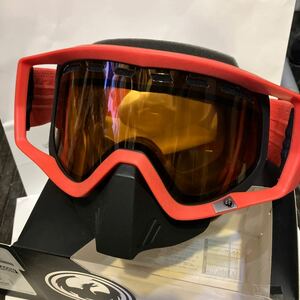 送料込●新品● DRAGON VENDETTA factory 赤B LUMALENS AMBER （VLT35%雪曇り） ドラゴン ゴーグル スノーボード バイク スキー SKI