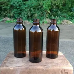 レトロ？　茶色ガラス瓶　　藥瓶　ガラス瓶　3本セット　アンティーク　昭和レトロ