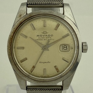 【ジャンク品】モバード Movado クリックデイト キングマチック 腕時計 自動巻き 【中古】