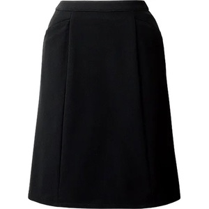【新品】ALPHA PIER_7号_Aラインスカート（黒：ブラック）AR3856/アルファピア/かわいい会社事務服/おしゃれOL制服