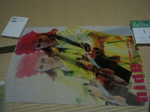 hide / 1964～1998 プラスティック製ポスター X JAPAN エックス SPREAD BEAVER ZILCH LEMONED 