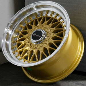 05【新品】4本 Vors VR3 16インチ 8.0J+20 4穴×PCD114.3/4穴×PCD100 ゴールド ヘラフラ ssr work BBS