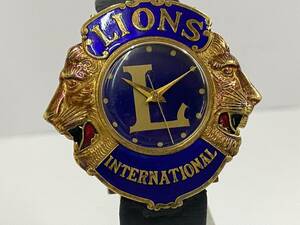 RICHO リコー LIONS INTERNATIONAL ライオンズクラブ 手巻き メンズ 腕時計 社外ベルト アンティーク腕時計 稼働