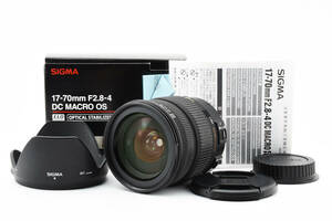 ★箱付き・実用美品★SIGMA 17-70mm F2.8-4 DC MACRO OS HSM Contemporary Canon用#2078887