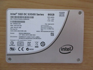 ①INTEL SSD SSDSC2BB080G4 80GB