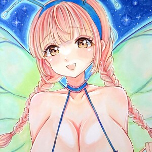 【A4】オリジナル手描きイラスト Butterfly