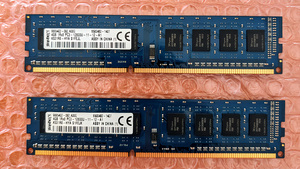 【Kingston】4GB 1Rx8 PC3-12800U-11-12-A1 DDR3 DIMM 4Gx2 8GB 動作確認済み