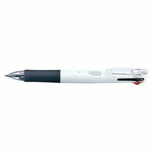 【新品】（まとめ） ゼブラ クリップオンG 4色ボールペン 0.7mm 白 【×20セット】