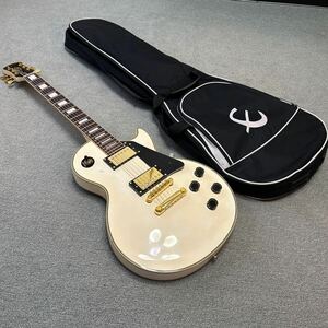 epiphone by Gibson Les Paul CUSTOM WHT エピフォン　ギブソン　レスポール カスタム　ジャンク扱い lespaul ホワイト　